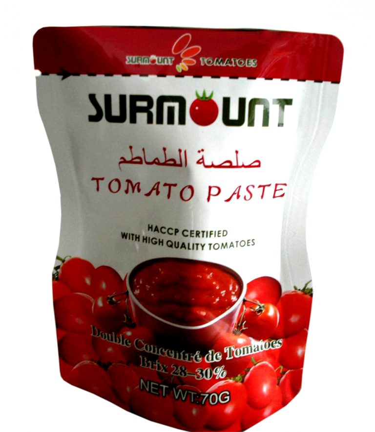 Sachet Tomato paste 70g×25×4 Stand with waist tomatopaste25