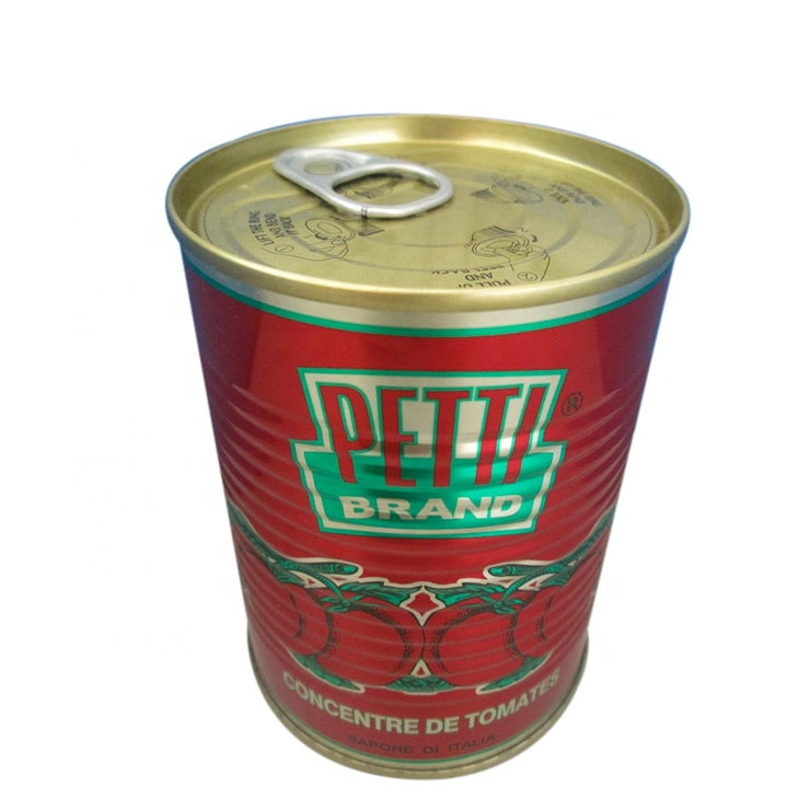 Canned Tomato Paste 28%-30% tin tomato paste