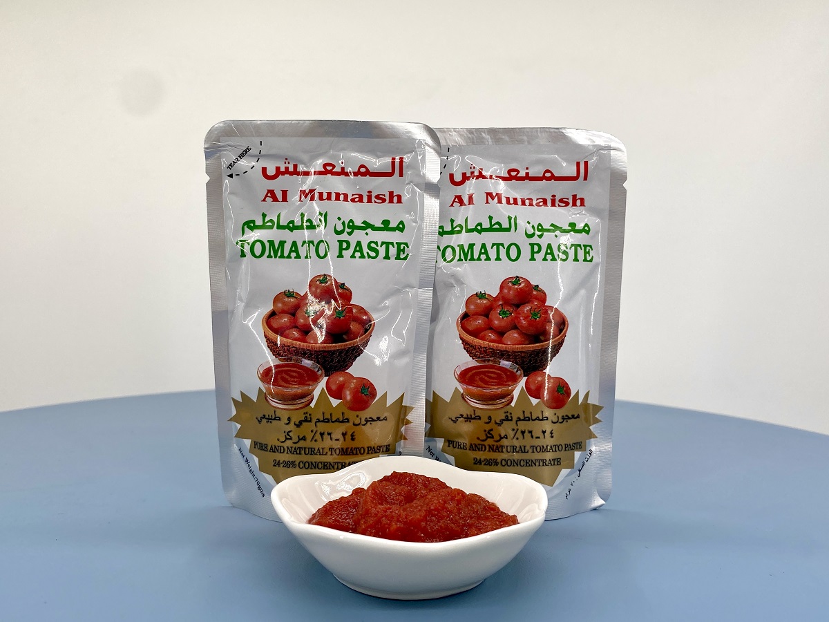 Stand pouch tomato paste 70g Brix:24-26%