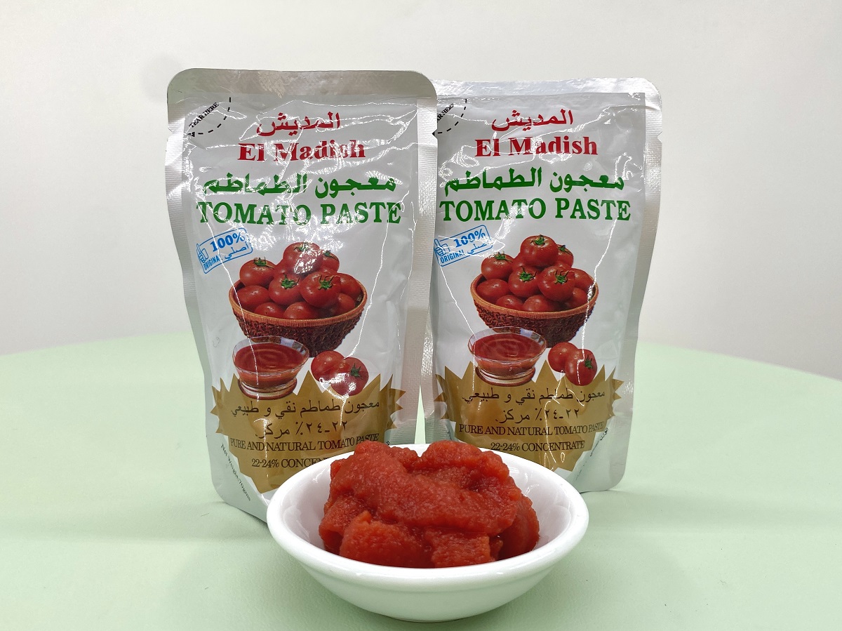 Stand pouch tomato paste 70g Brix:22-24%