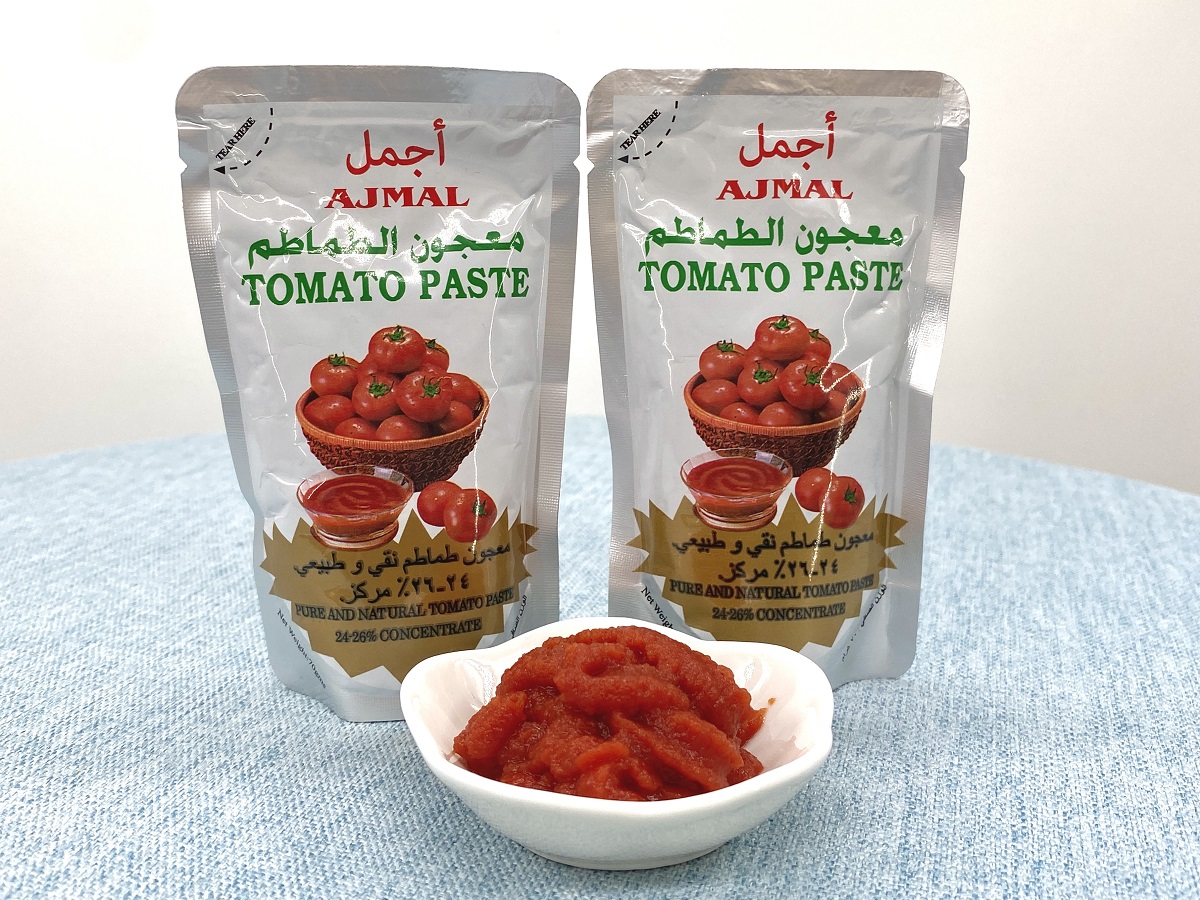 Stand pouch tomato paste 70g brix:24-26%