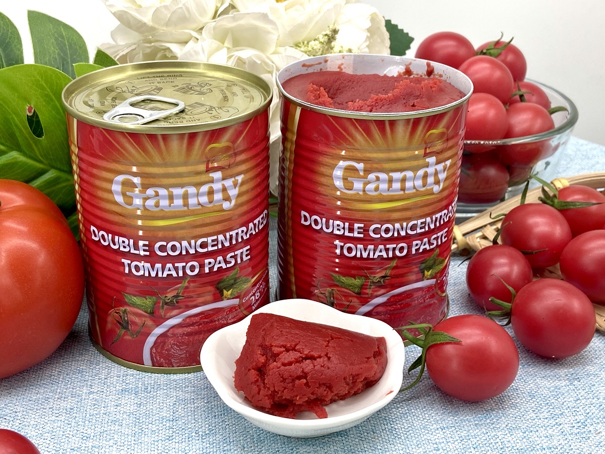 Caned tomato paste Concentration 28-30% 400g with easy open lid